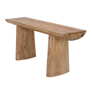 wedge top console table