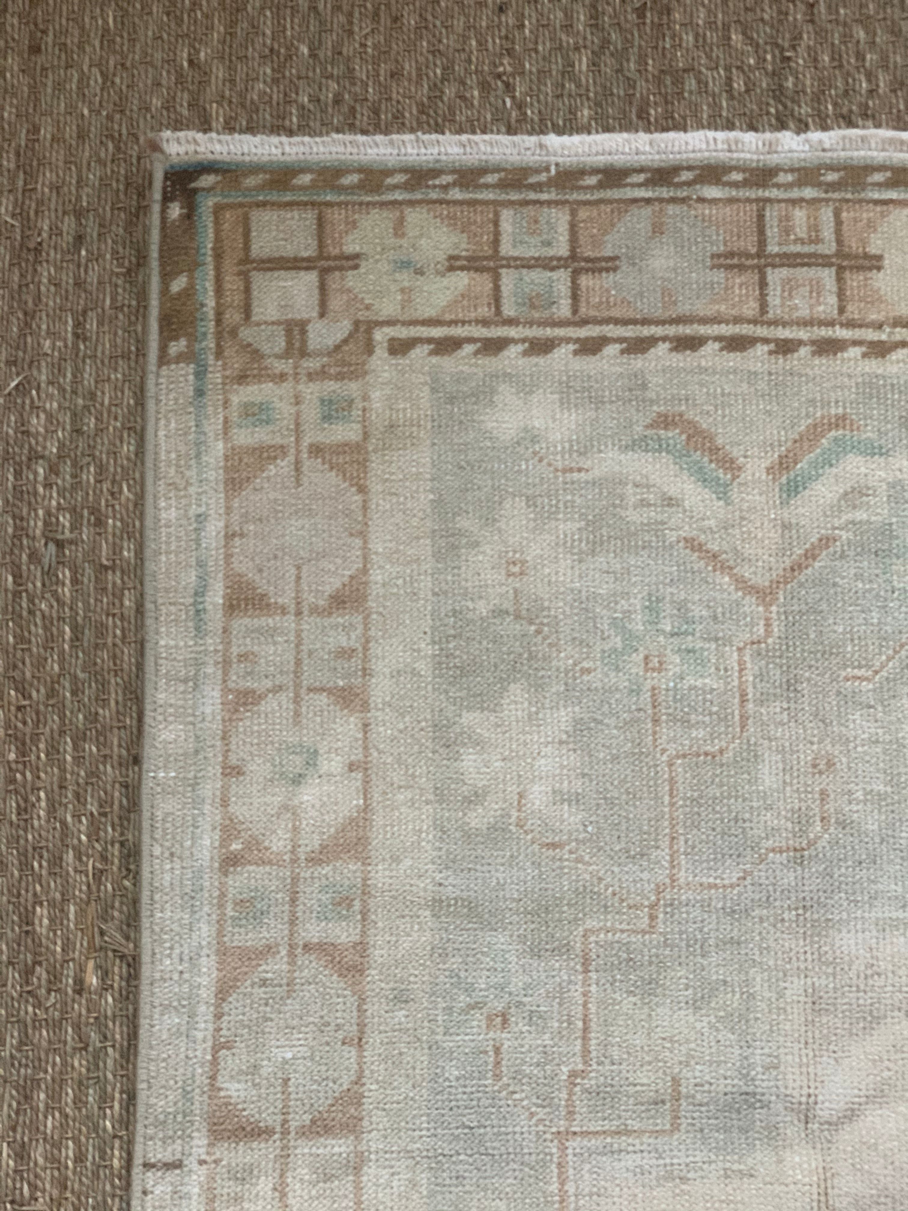 vintage handknotted anatolian rug