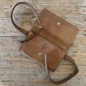 LL reclaimed leather hip pouch