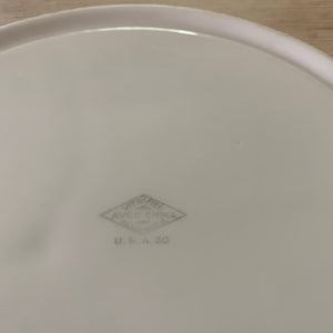 vintage plate- white