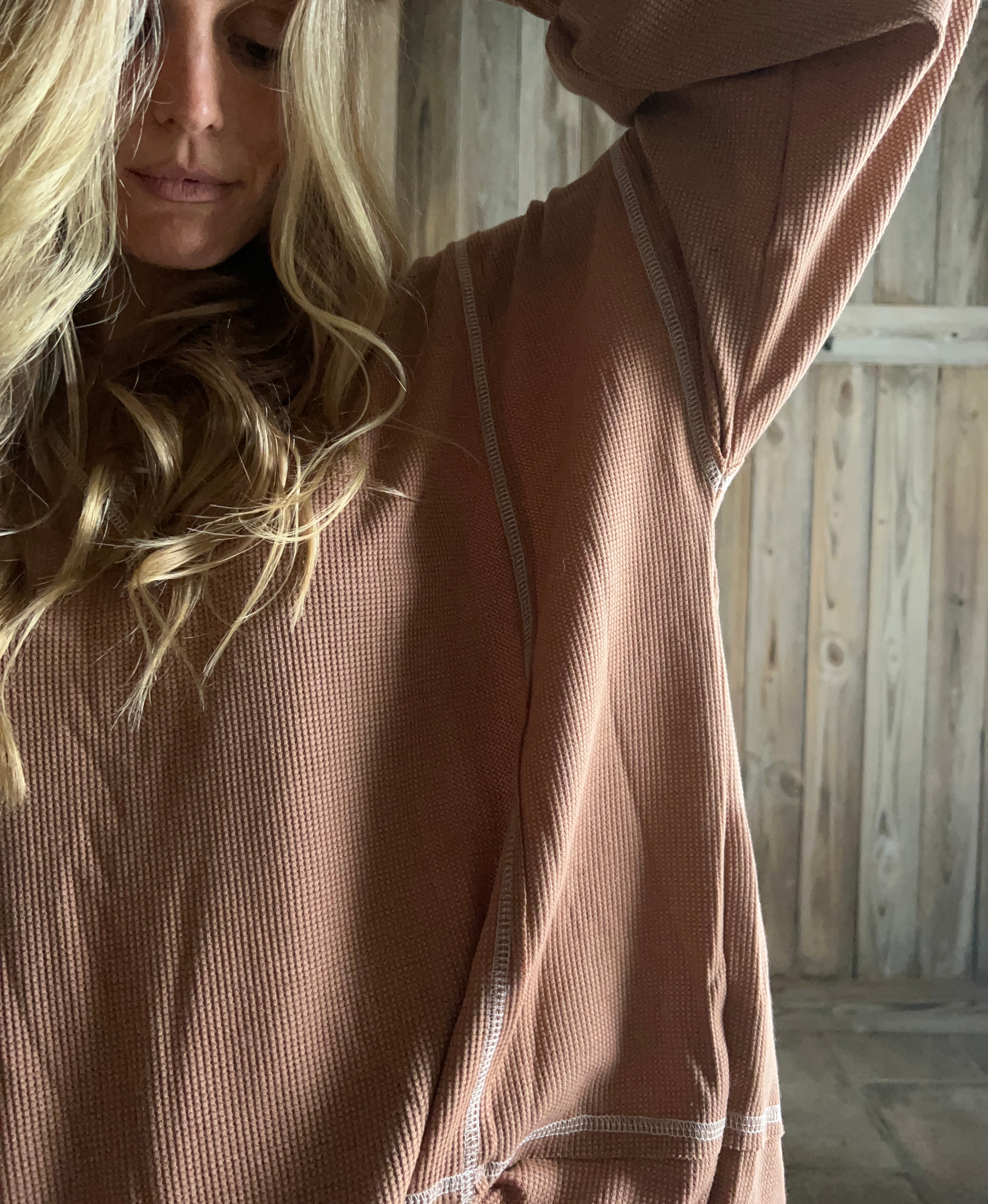 slouchy long sleeve thermal