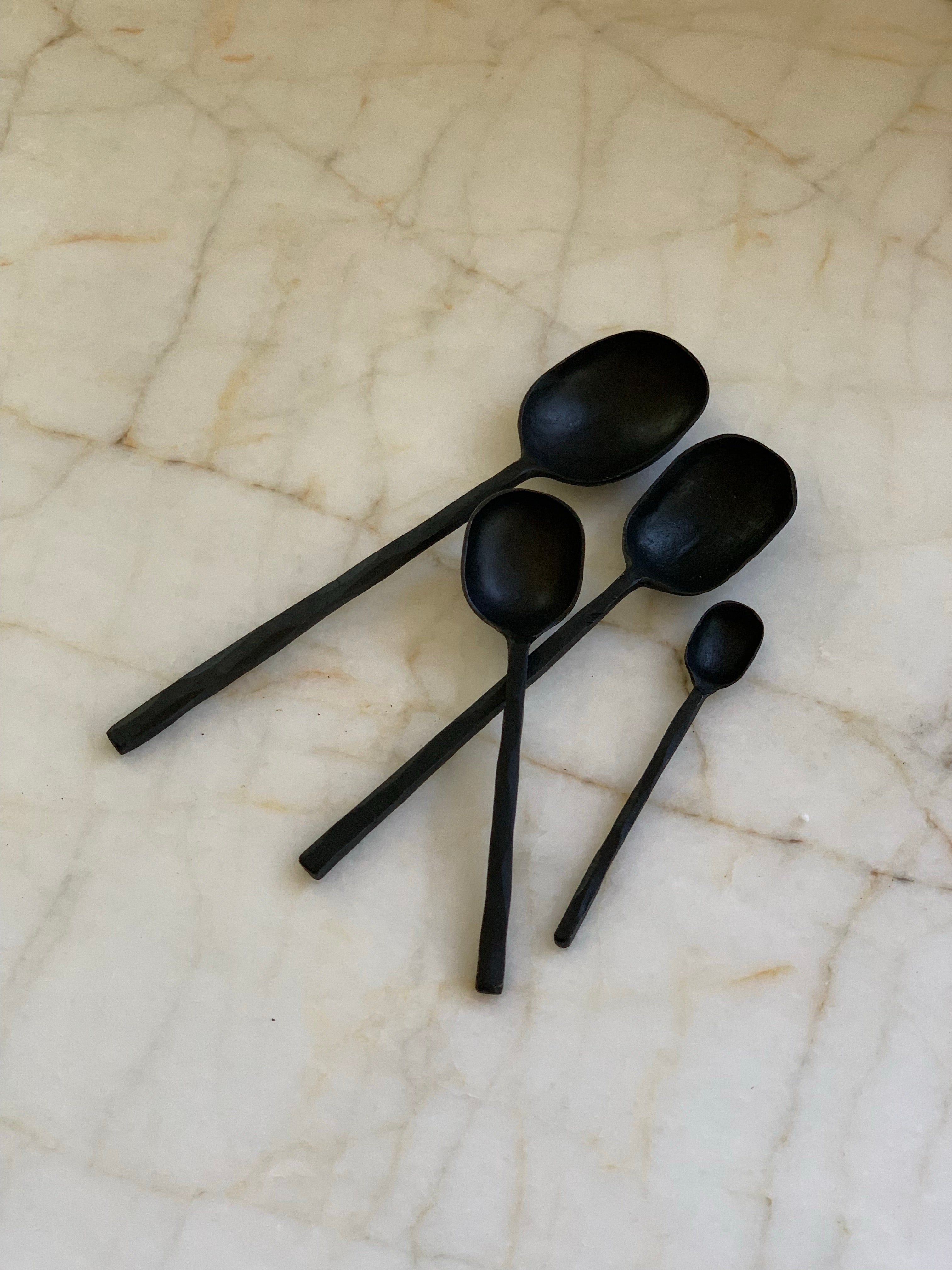 cast aluminum serving spoons - set of 4 – Lauren Liess