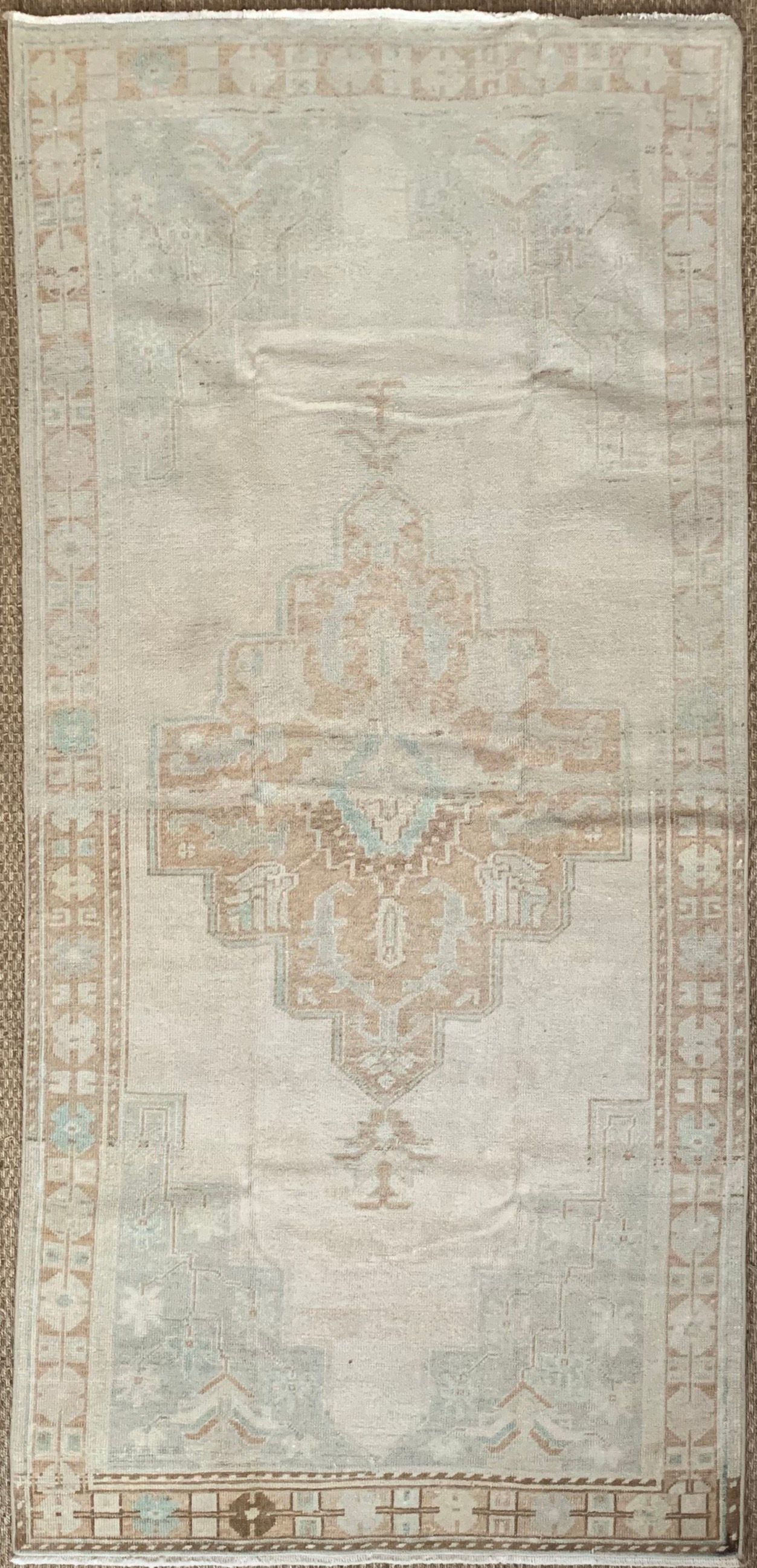 vintage handknotted anatolian rug